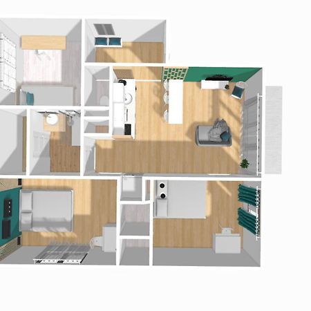 Home Ganusha Cosy 3 Chambres Parking Gratuit Balcon Grenoble Buitenkant foto