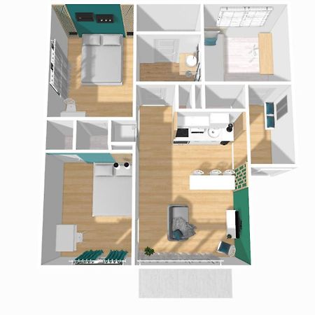 Home Ganusha Cosy 3 Chambres Parking Gratuit Balcon Grenoble Buitenkant foto
